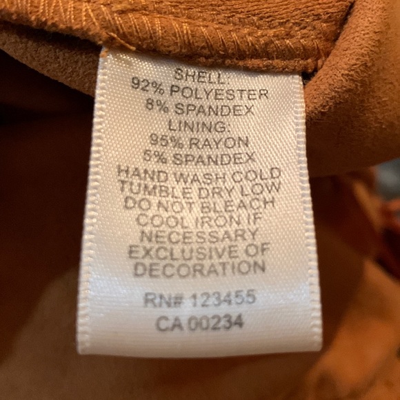 Design Lab Rust Colored Body Suit Shirt. - Picture 7 of 7